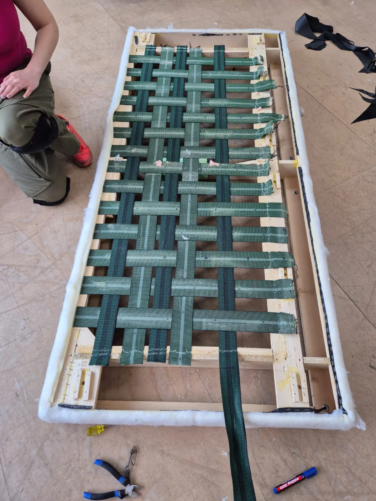 Bootspolster in Navy-Blau – Innenraum Segelyacht